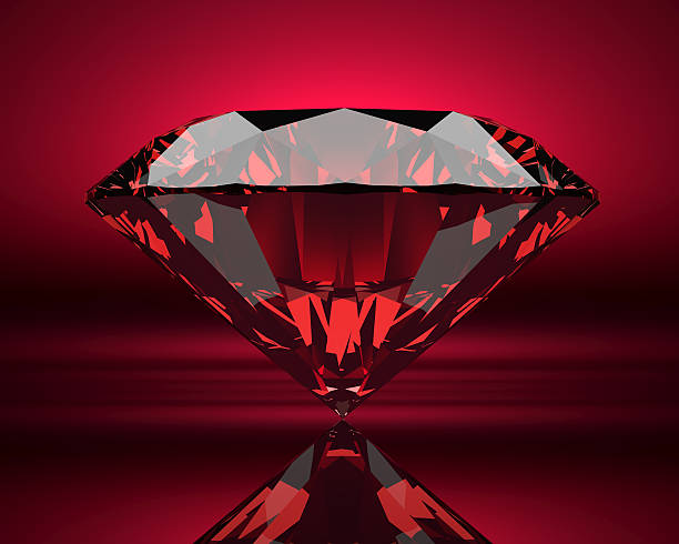 Deep red natural ruby